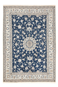 Tapis persan - Nain - 247 x 167 cm - bleu foncé