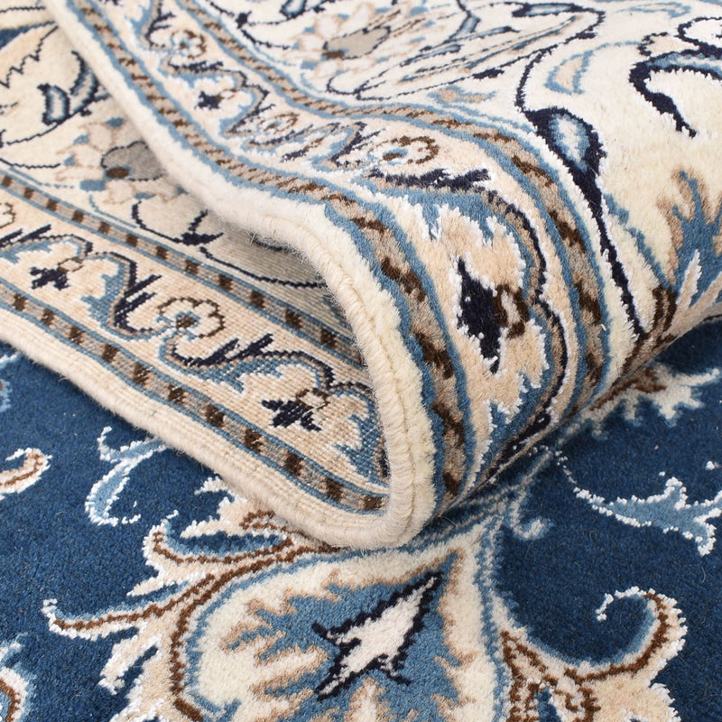 Tapis persan - Nain - 247 x 167 cm - bleu foncé