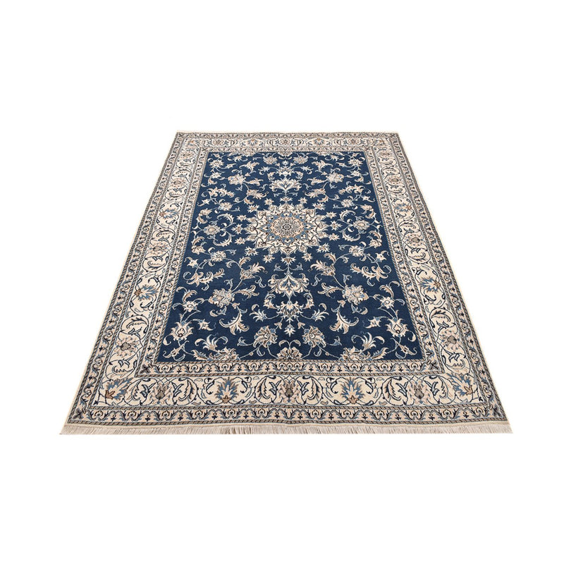 Tapis persan - Nain - 247 x 167 cm - bleu foncé