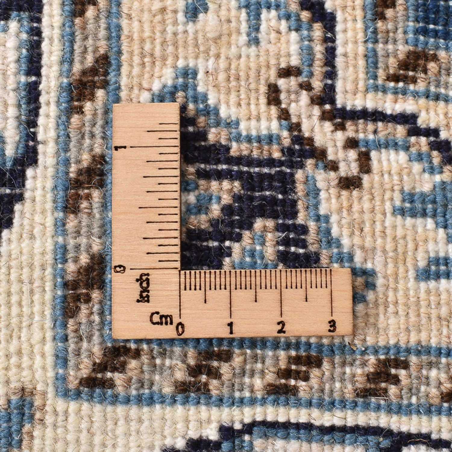 Tapis persan - Nain - 247 x 167 cm - bleu foncé