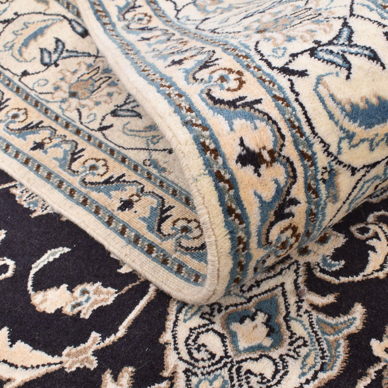 Tapis persan - Nain - 240 x 165 cm - bleu foncé