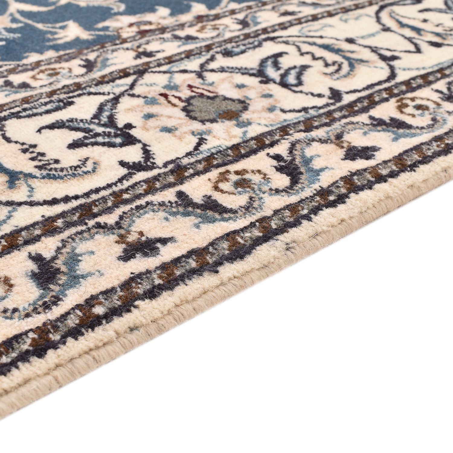 Tapis persan - Nain - 233 x 168 cm - bleu clair