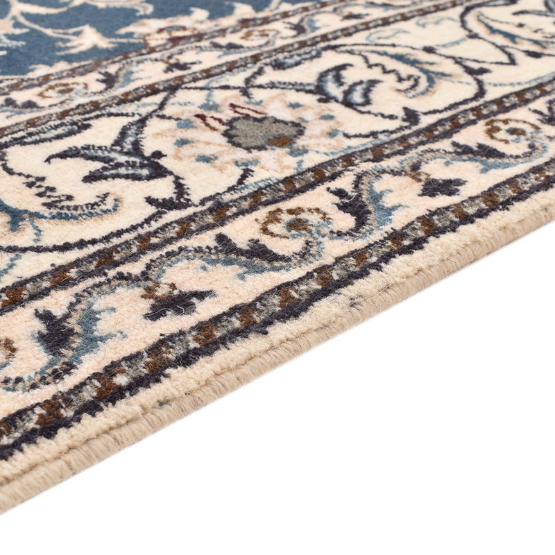 Tapis persan - Nain - 233 x 168 cm - bleu clair
