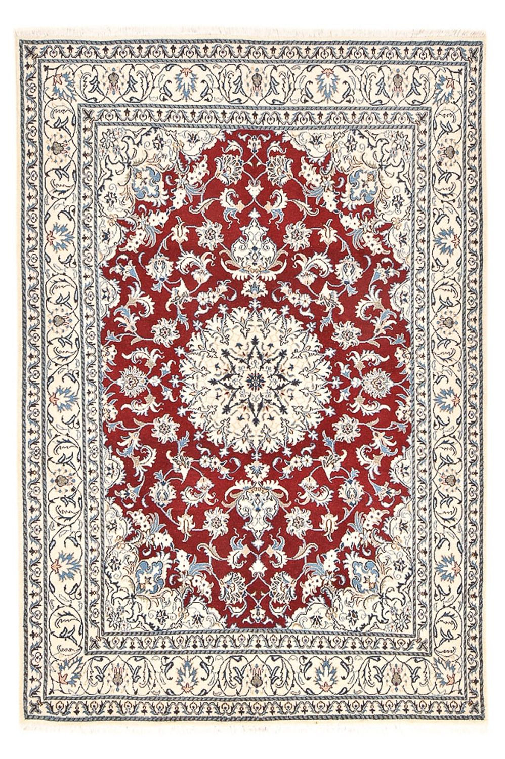 Tapis persan - Nain - 244 x 165 cm - rouge
