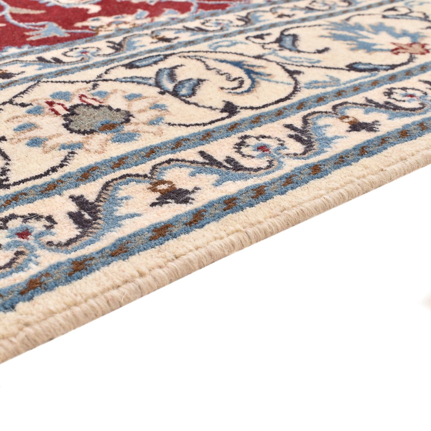 Tapis persan - Nain - 244 x 165 cm - rouge