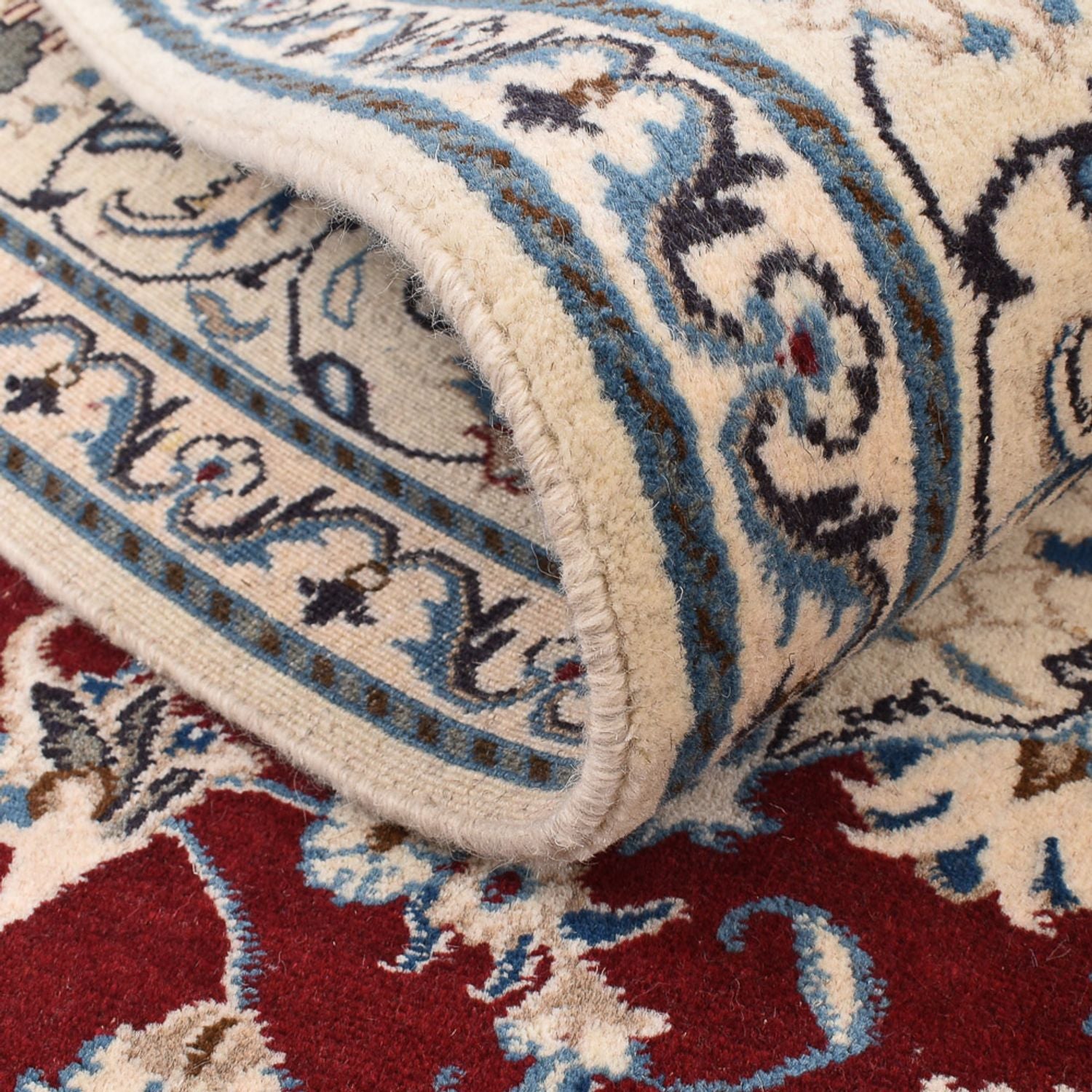 Tapis persan - Nain - 244 x 165 cm - rouge