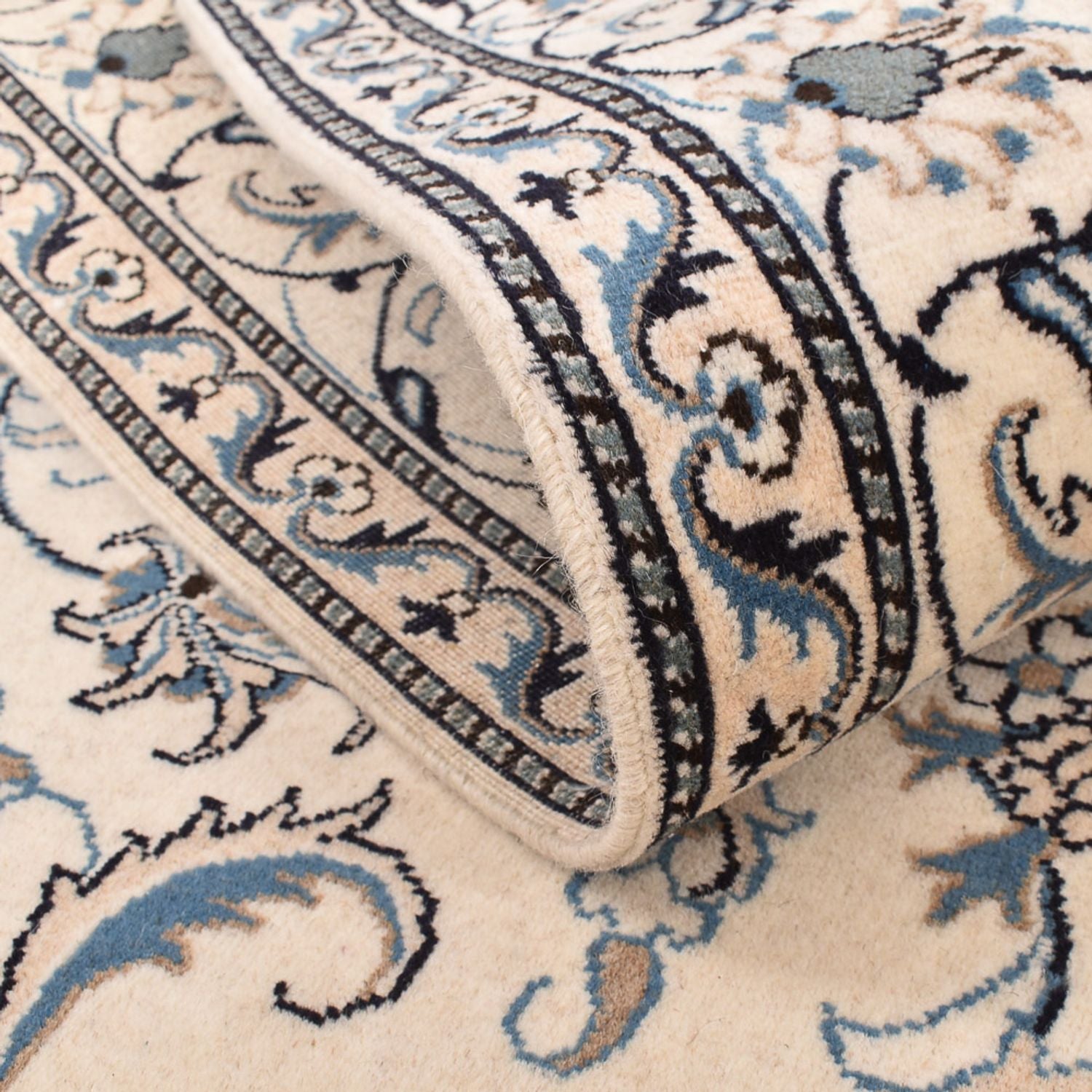 Tapis persan - Nain - 240 x 168 cm - beige clair