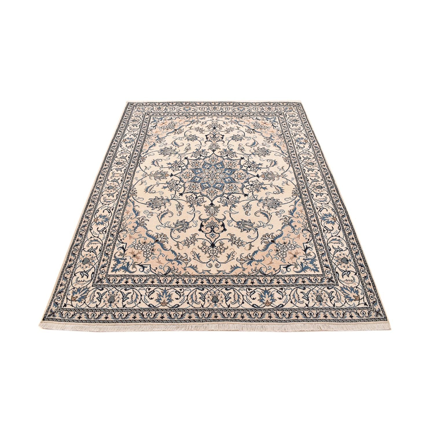 Tapis persan - Nain - 240 x 168 cm - beige clair