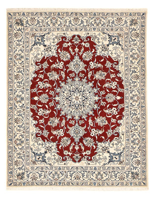 Tapis persan - Nain - 195 x 148 cm - rouge