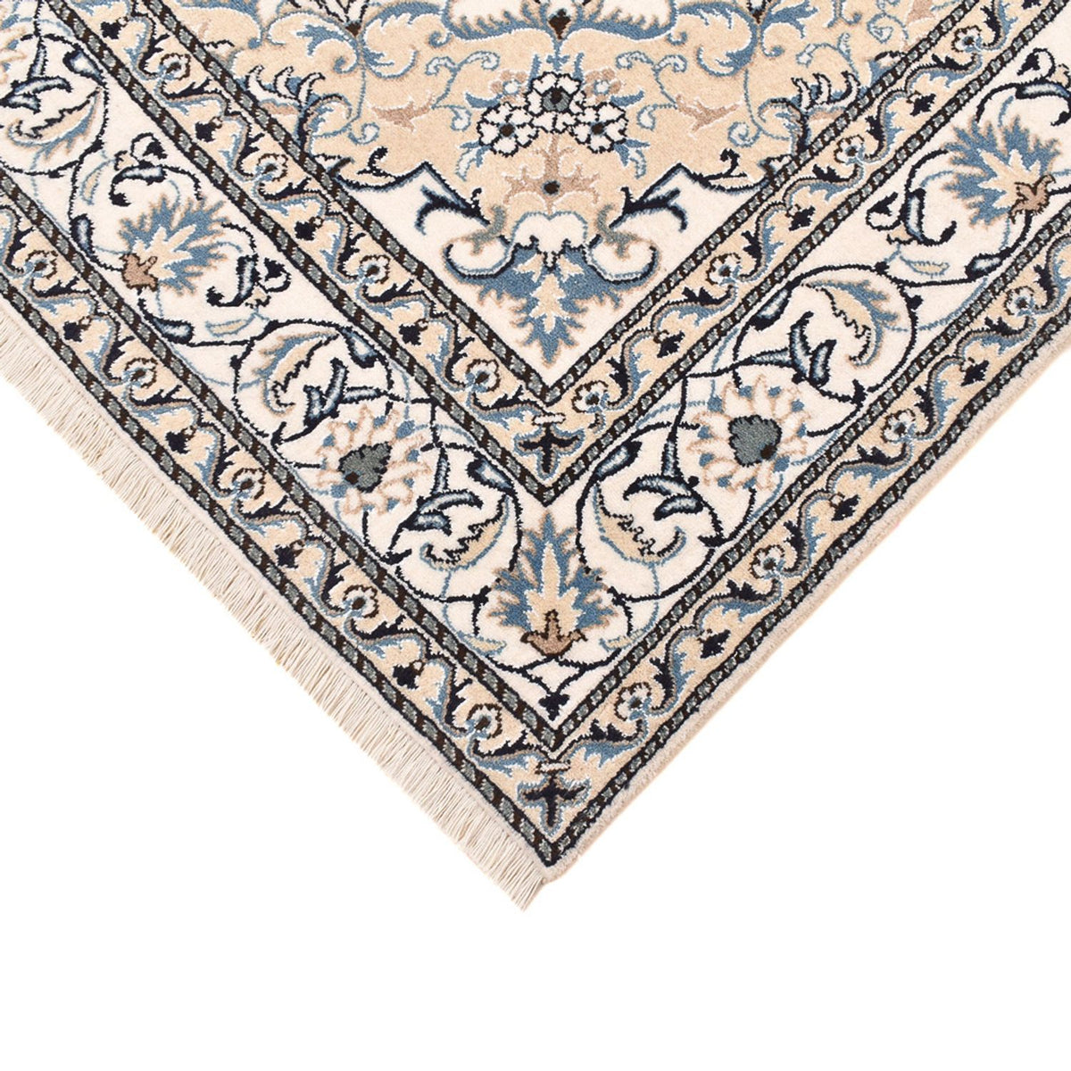Tapis persan - Nain - 239 x 171 cm - beige clair