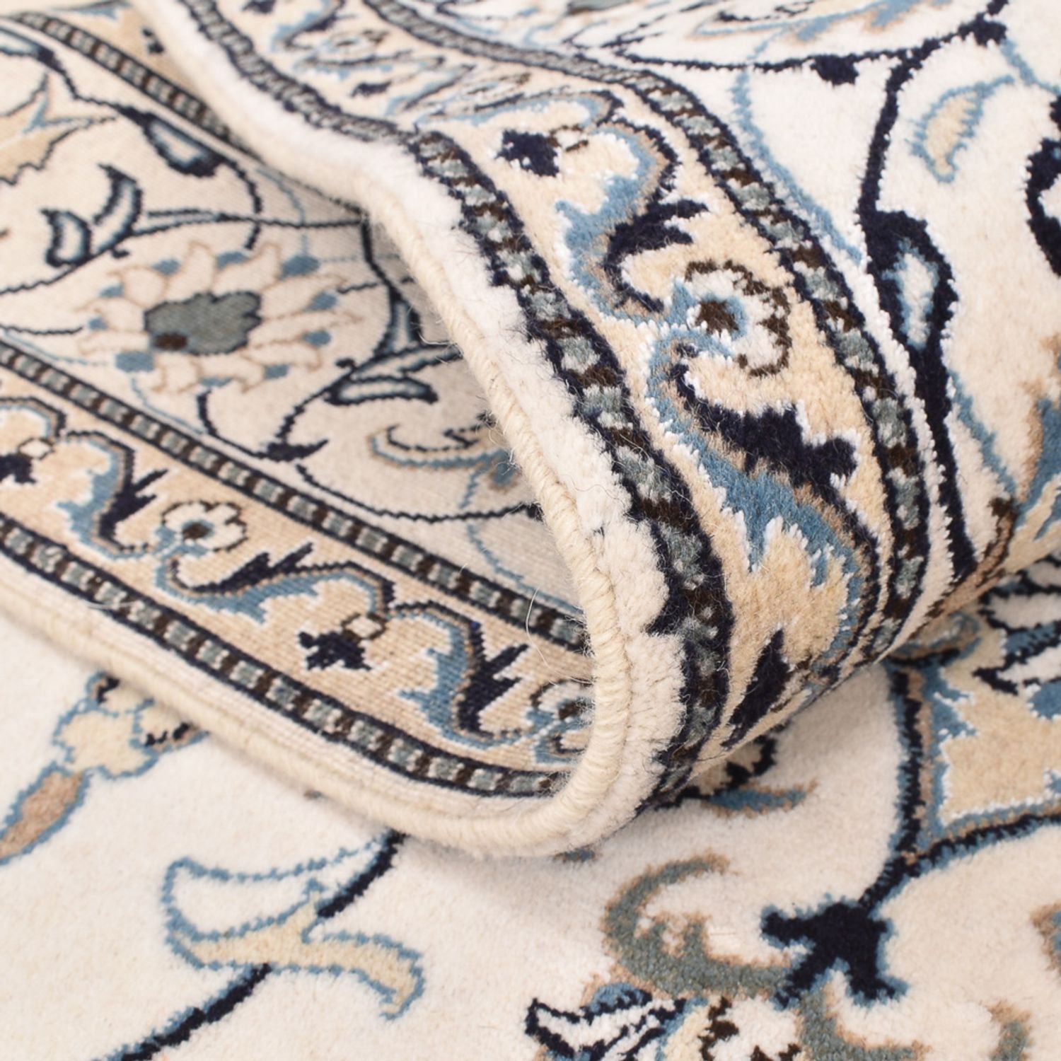 Tapis persan - Nain - 239 x 171 cm - beige clair