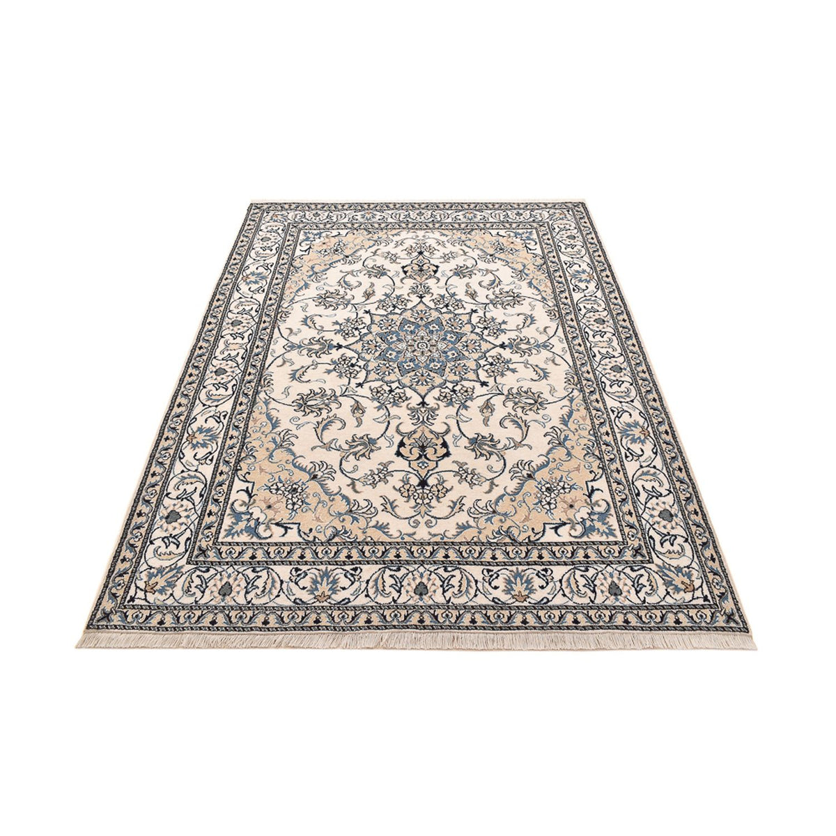 Tapis persan - Nain - 239 x 171 cm - beige clair