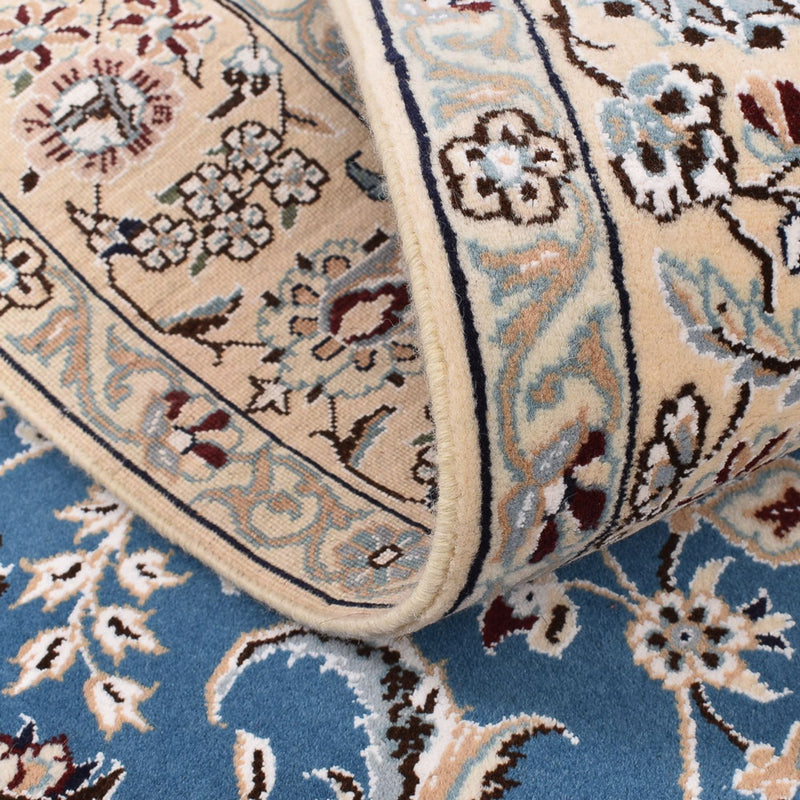 Tapis persan - Nain - Royal - 201 x 149 cm - bleu clair