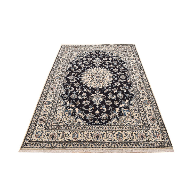 Tapis persan - Nain - 252 x 161 cm - bleu foncé