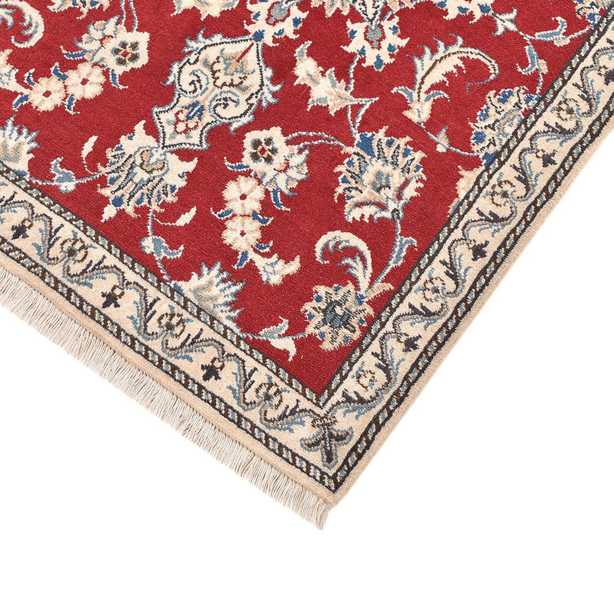 Tapis de couloir Tapis persan - Nain - 208 x 79 cm - rouge