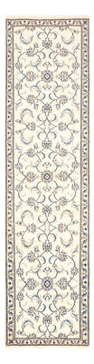 Tapis de couloir Tapis persan - Nain - 307 x 78 cm - blanc