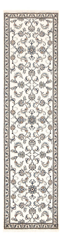 Tapis de couloir Tapis persan - Nain - 289 x 77 cm - blanc