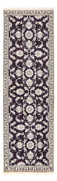 Tapis de couloir Tapis persan - Nain - 250 x 80 cm - bleu foncé