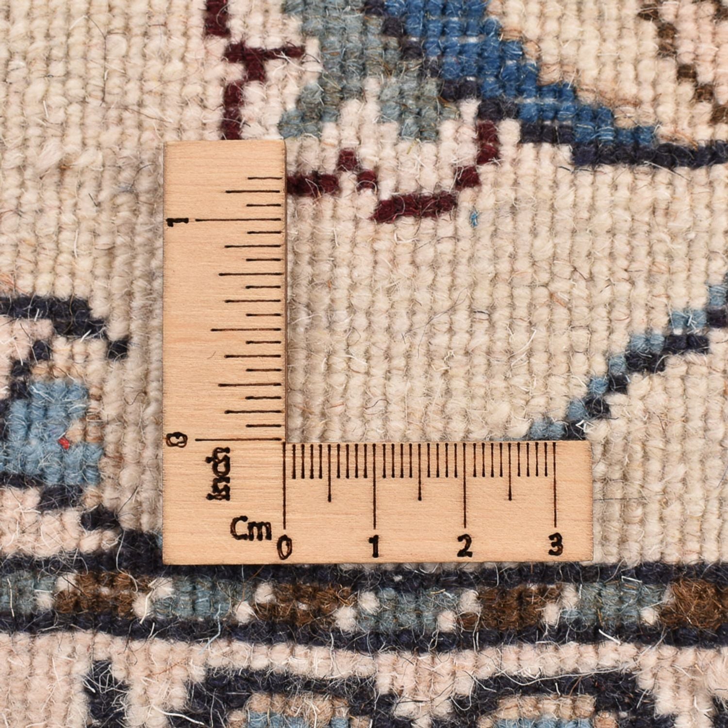 Tapis de couloir Tapis persan - Nain - 286 x 80 cm - beige