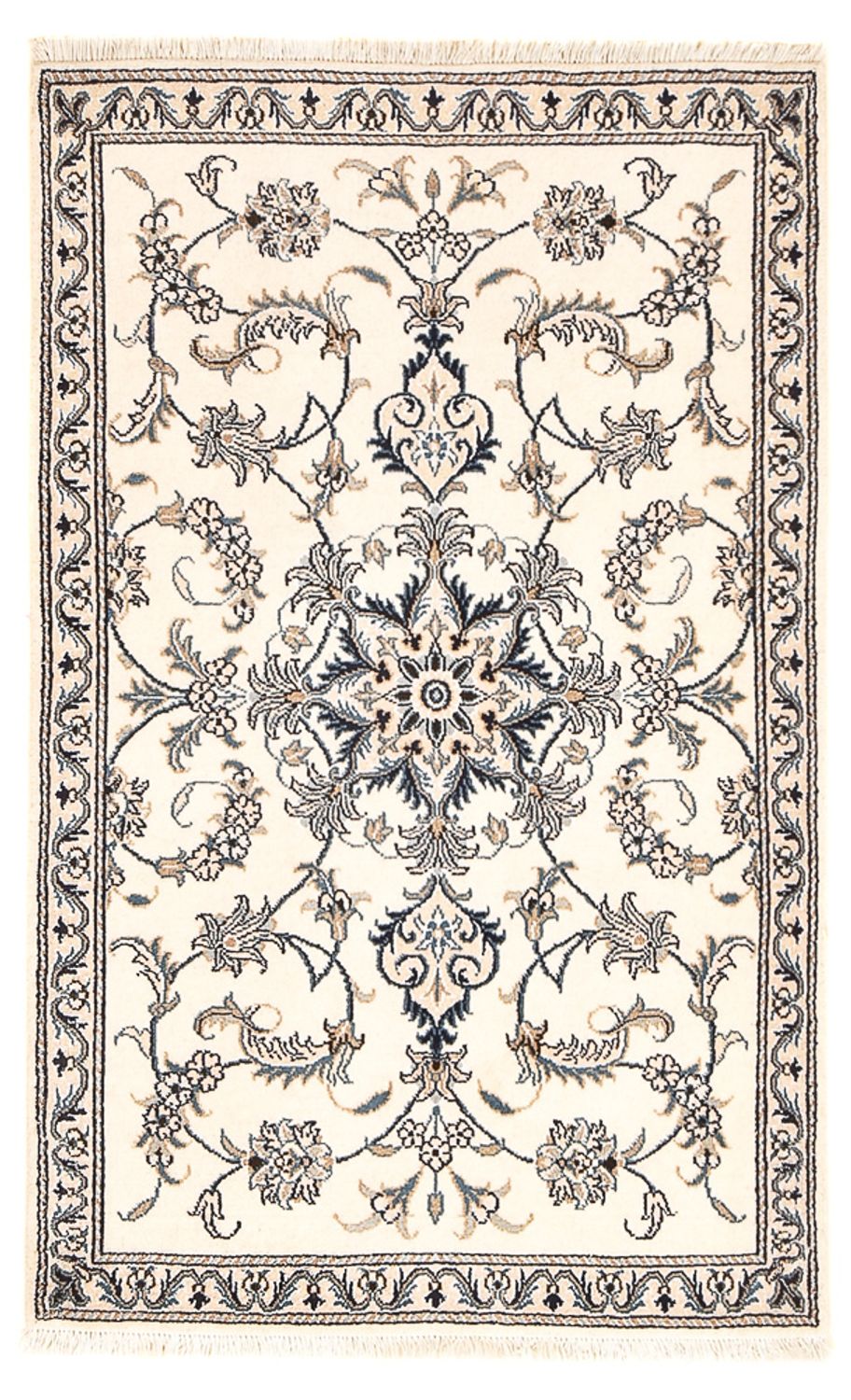 Tapis persan - Nain - 137 x 87 cm - beige clair