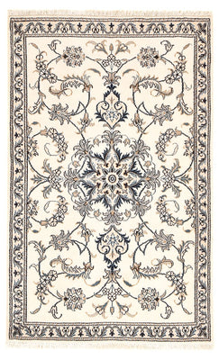 Tapis persan - Nain - 137 x 87 cm - beige clair