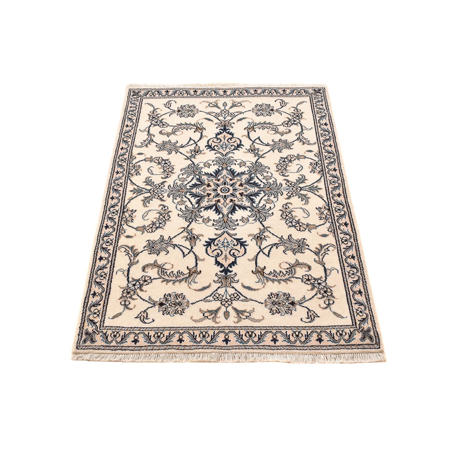 Tapis persan - Nain - 137 x 87 cm - beige clair