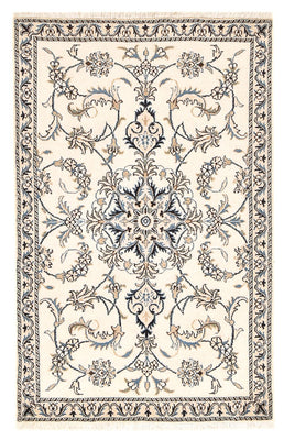 Tapis persan - Nain - 136 x 87 cm - beige clair