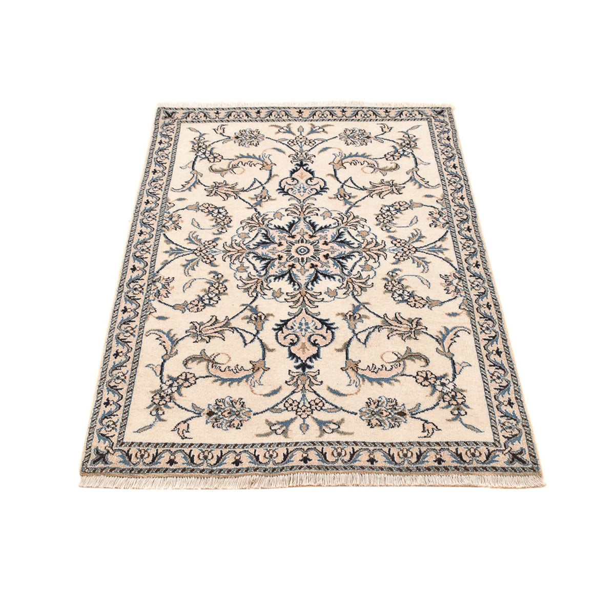 Tapis persan - Nain - 136 x 87 cm - beige clair