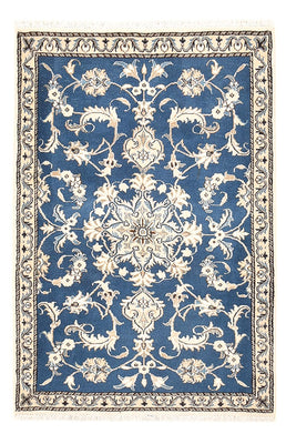 Tapis persan - Nain - 137 x 88 cm - bleu