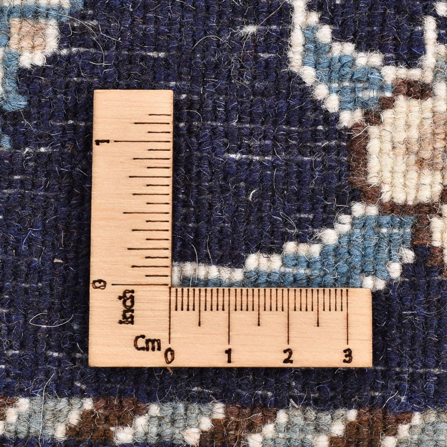 Tapis persan - Nain - 137 x 87 cm - bleu foncé