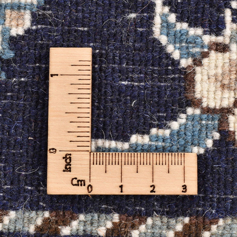 Tapis persan - Nain - 137 x 87 cm - bleu foncé