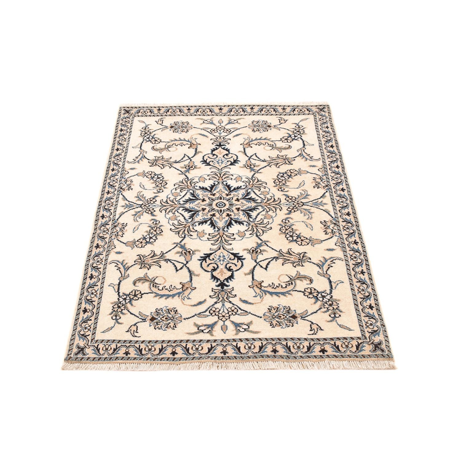 Tapis persan - Nain - 137 x 90 cm - beige