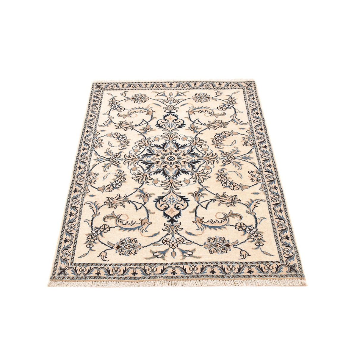Tapis persan - Nain - 137 x 90 cm - beige
