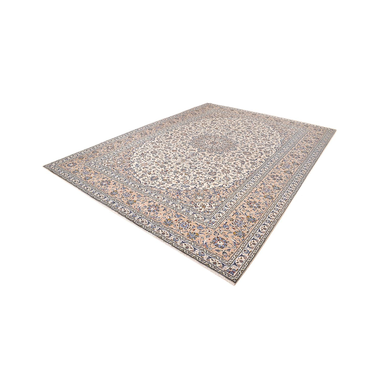 Tapis persan - Keshan - 405 x 295 cm - beige foncé