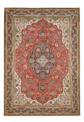 Tapis persan - Tabriz - 347 x 242 cm - rouge clair