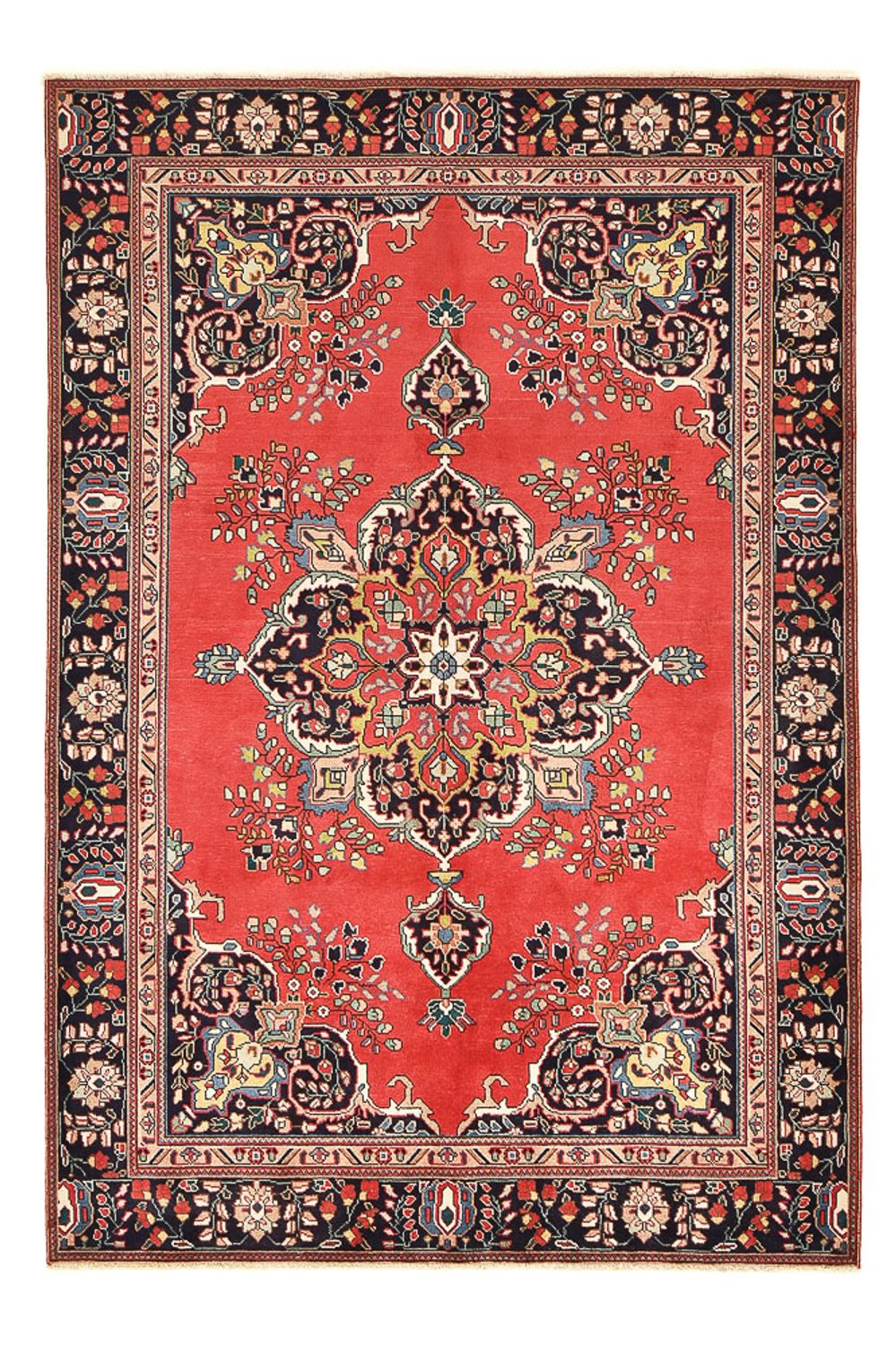 Tapis persan - Tabriz - 279 x 185 cm - rouge