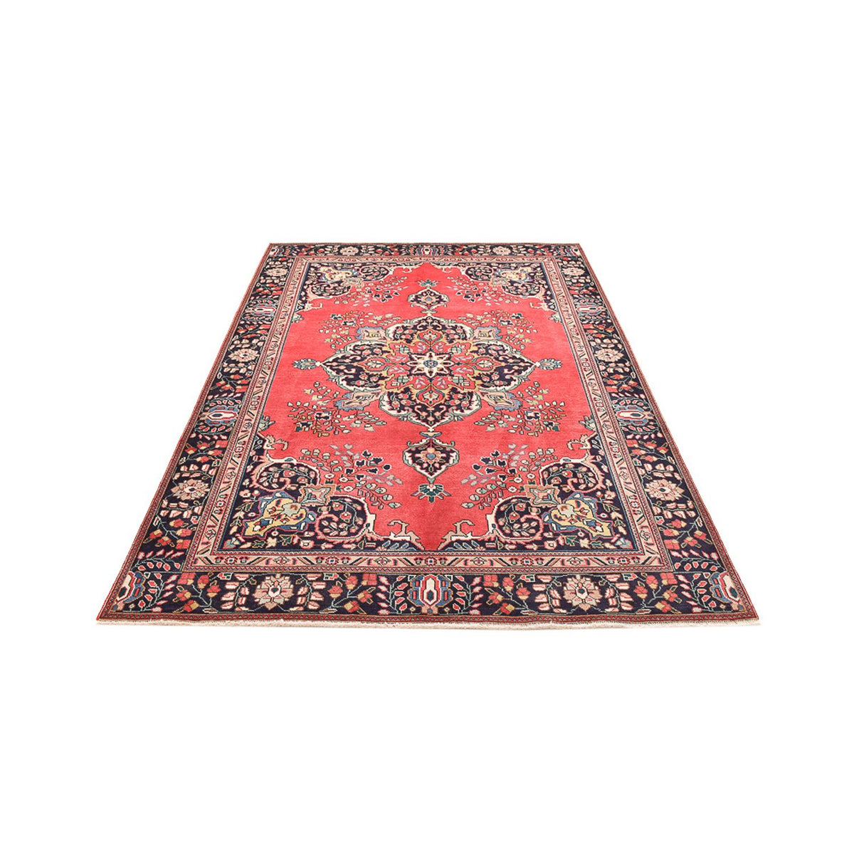 Tapis persan - Tabriz - 279 x 185 cm - rouge
