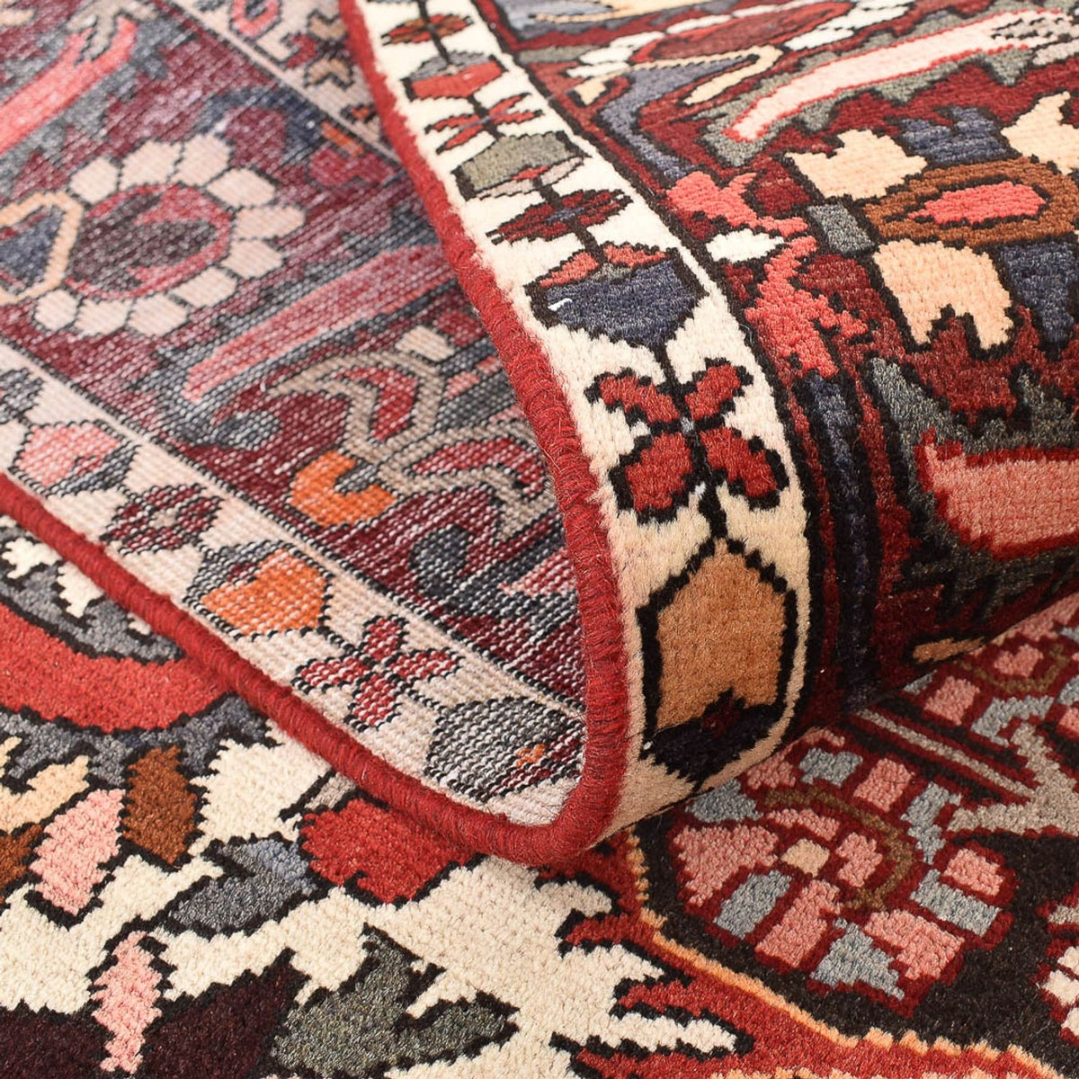 Tapis persan - Nomadic - 313 x 211 cm - rouge foncé