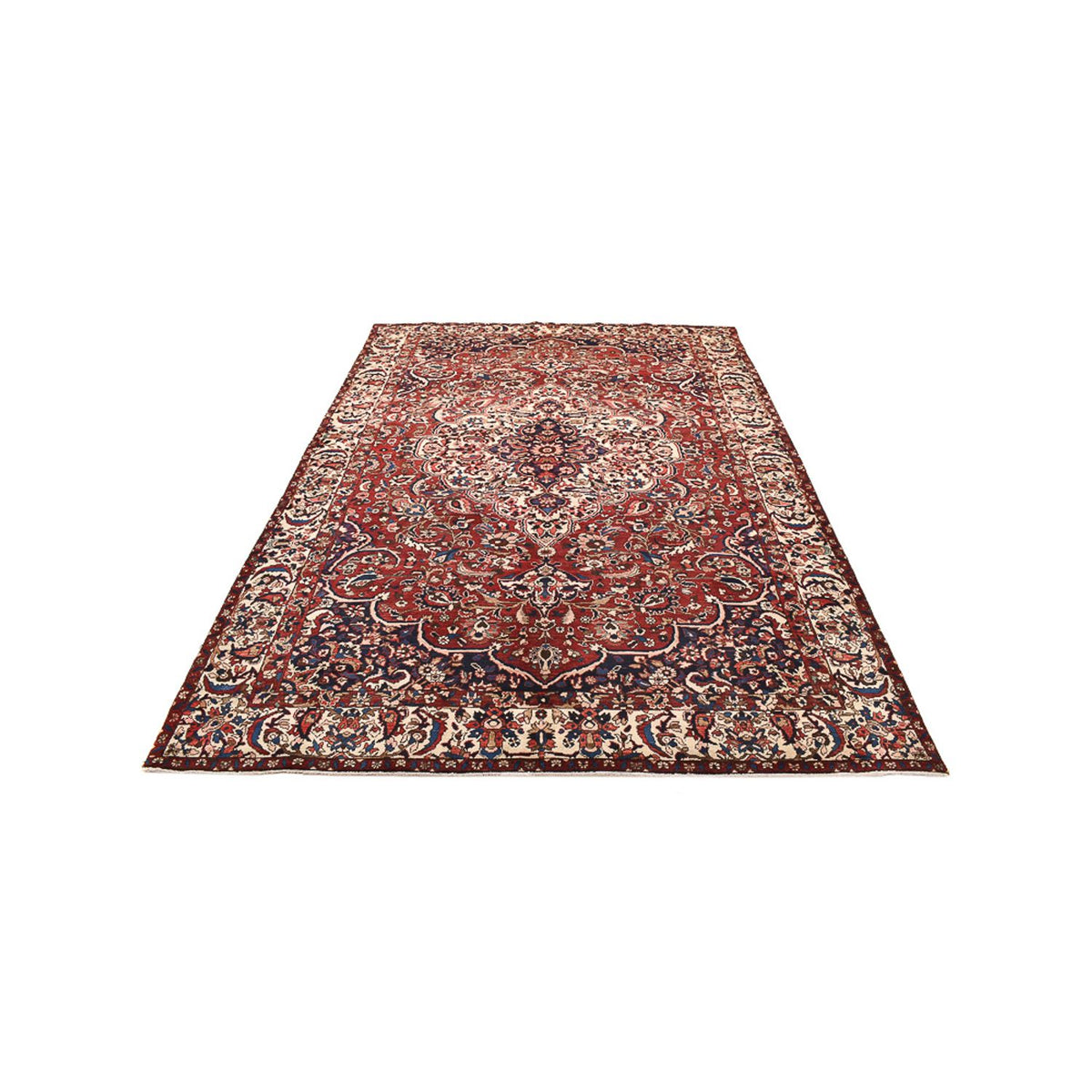 Tapis persan - Nomadic - 315 x 215 cm - rouge foncé