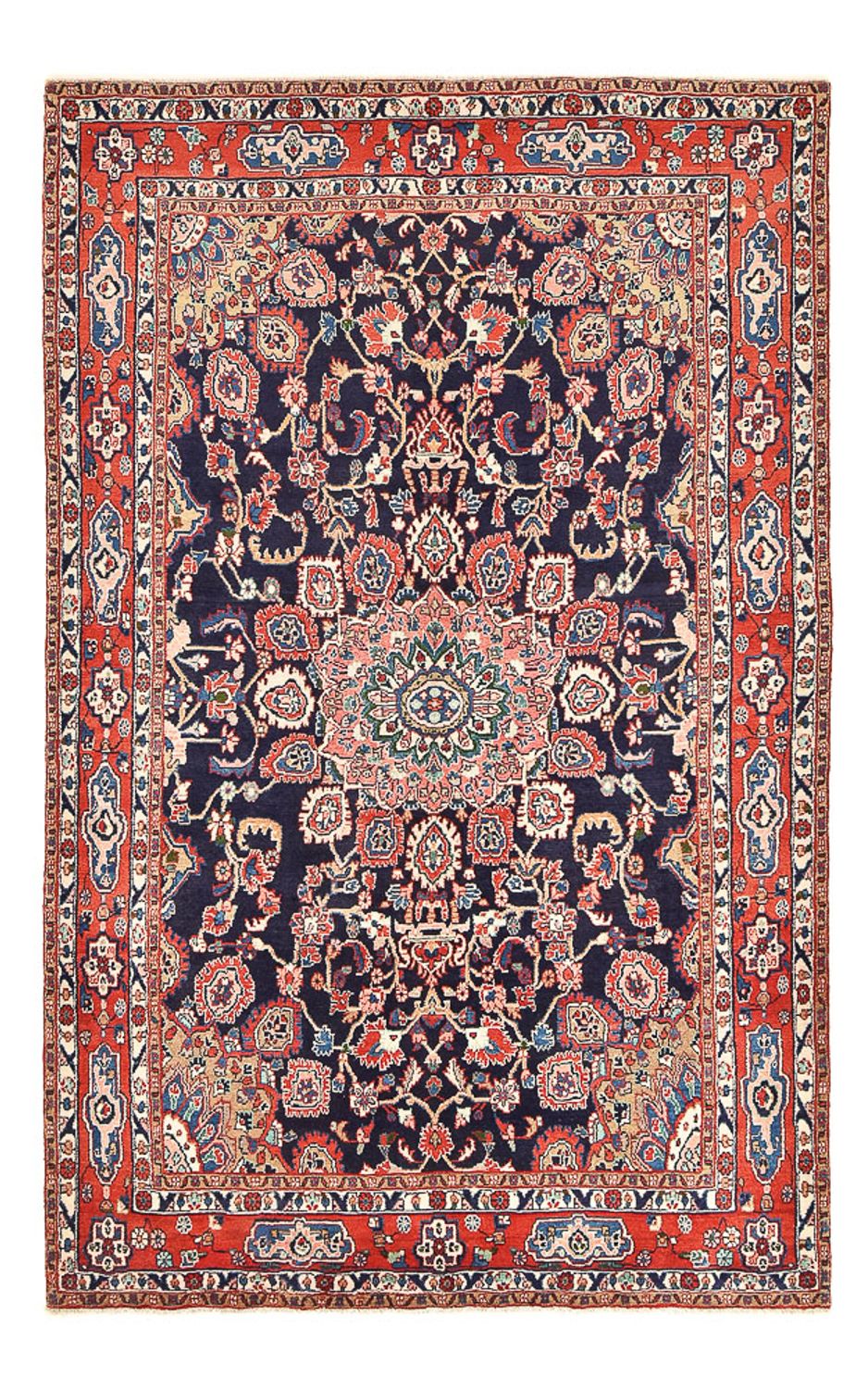 Tapis persan - Nomadic - 330 x 205 cm - bleu foncé