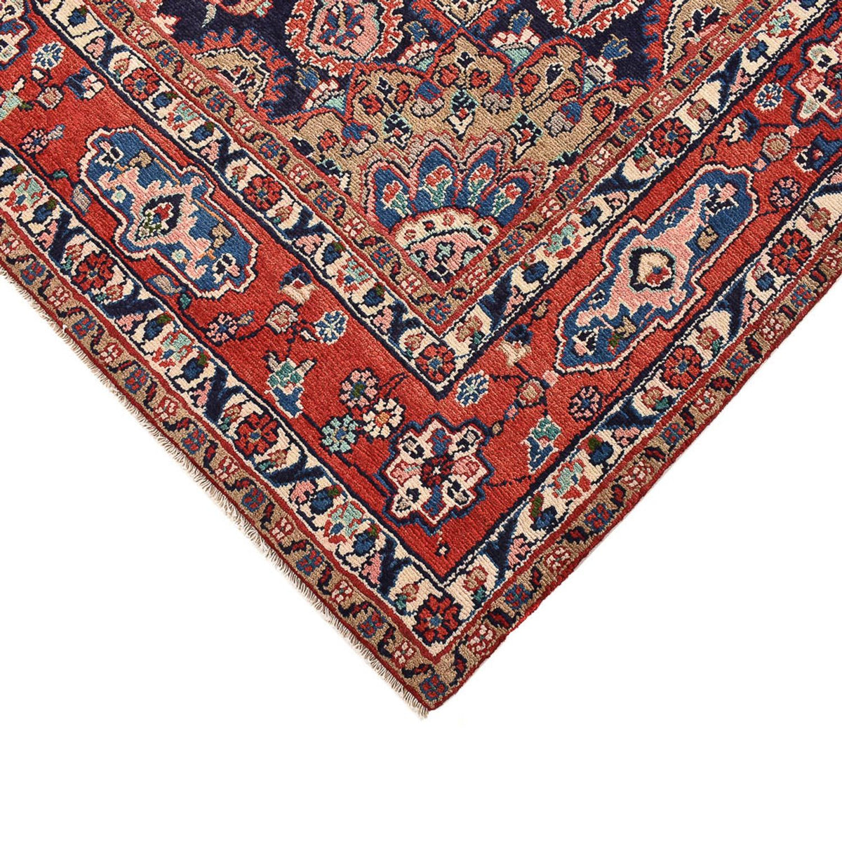 Tapis persan - Nomadic - 330 x 205 cm - bleu foncé