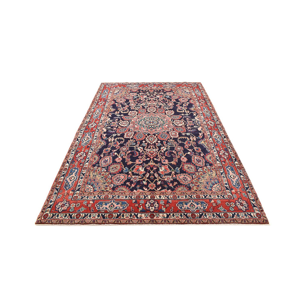 Tapis persan - Nomadic - 330 x 205 cm - bleu foncé
