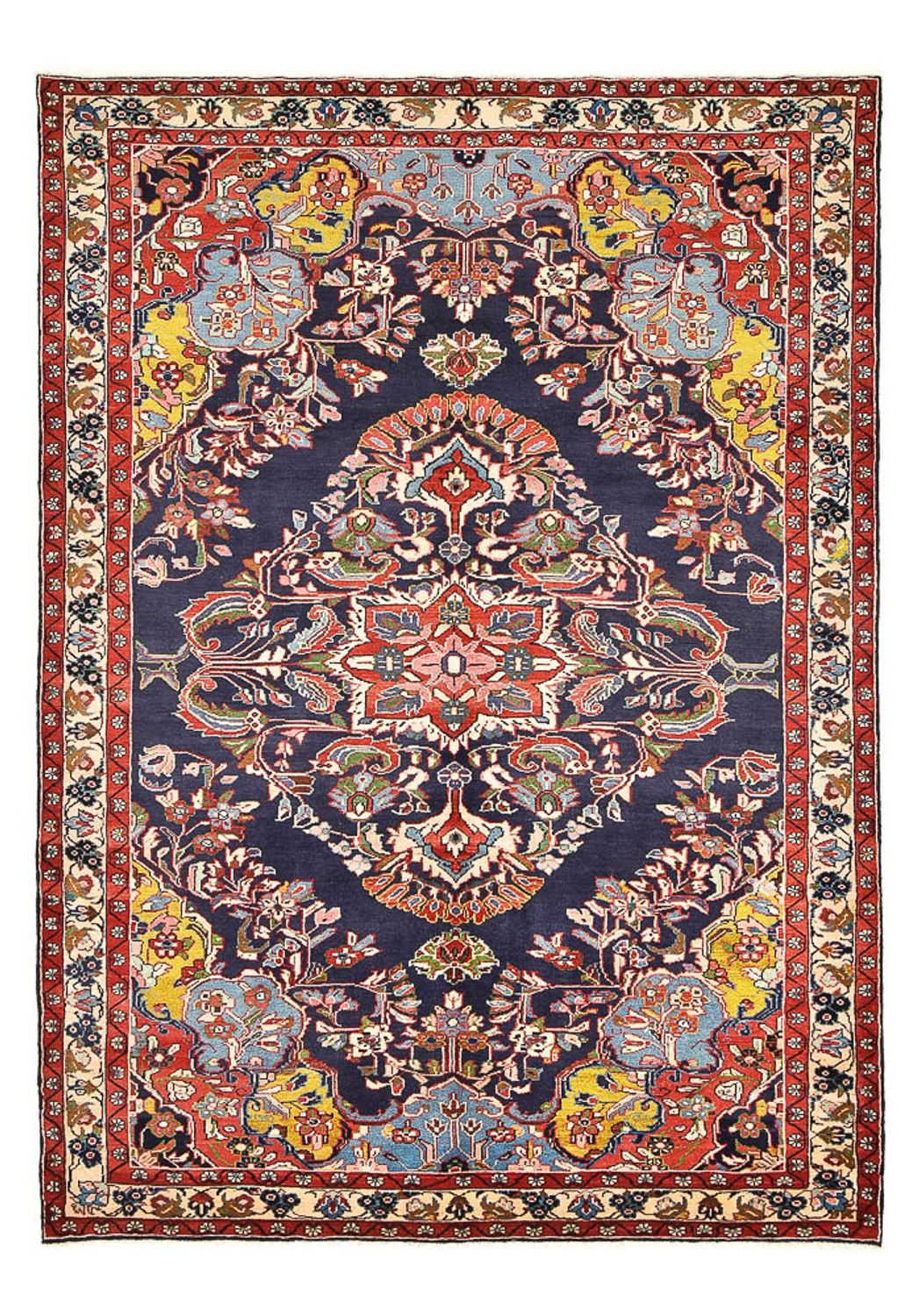 Tapis persan - Classique - 311 x 215 cm - bleu foncé