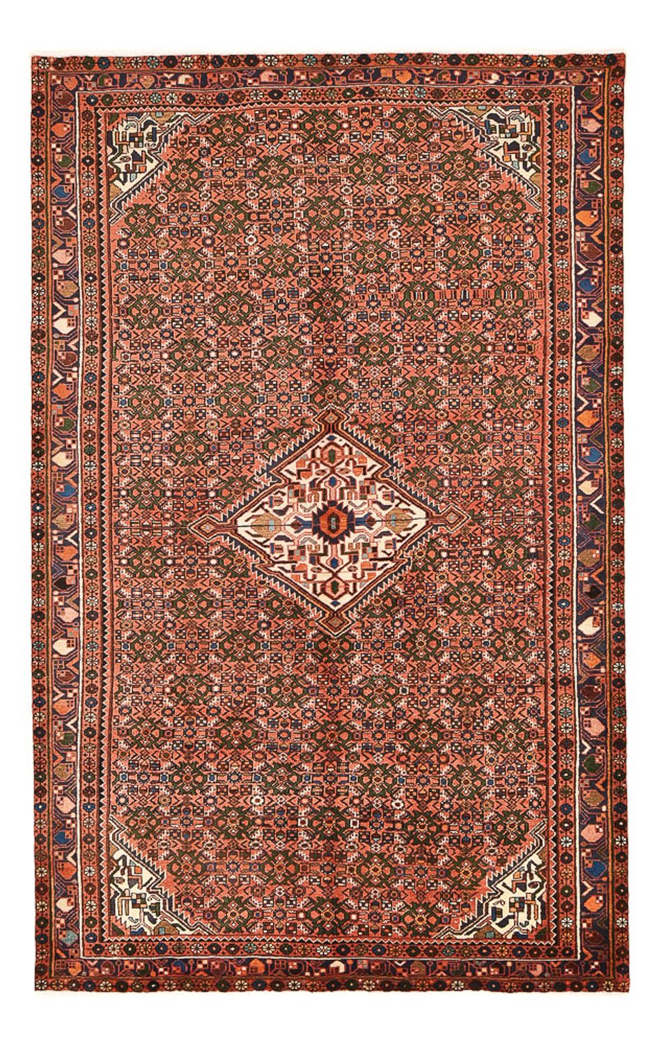 Tapis persan - Nomadic - 314 x 203 cm - terracotta