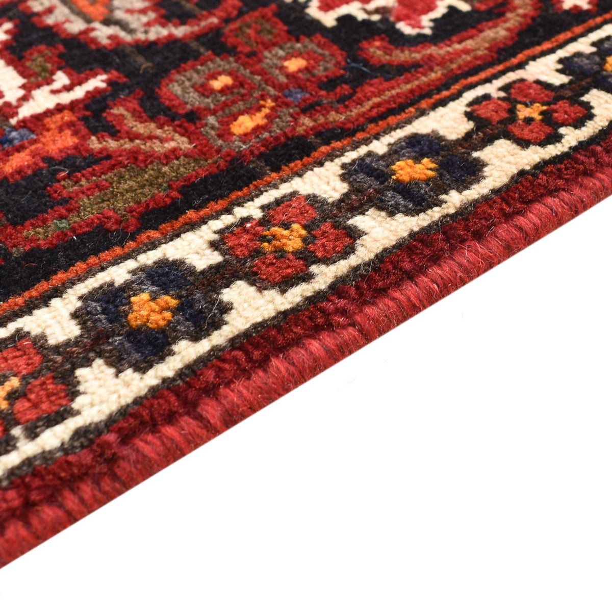 Tapis persan - Nomadic - 310 x 207 cm - rouge foncé