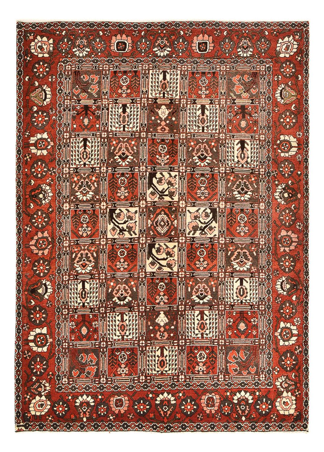 Tapis persan - Nomadic - 297 x 205 cm - rouge foncé