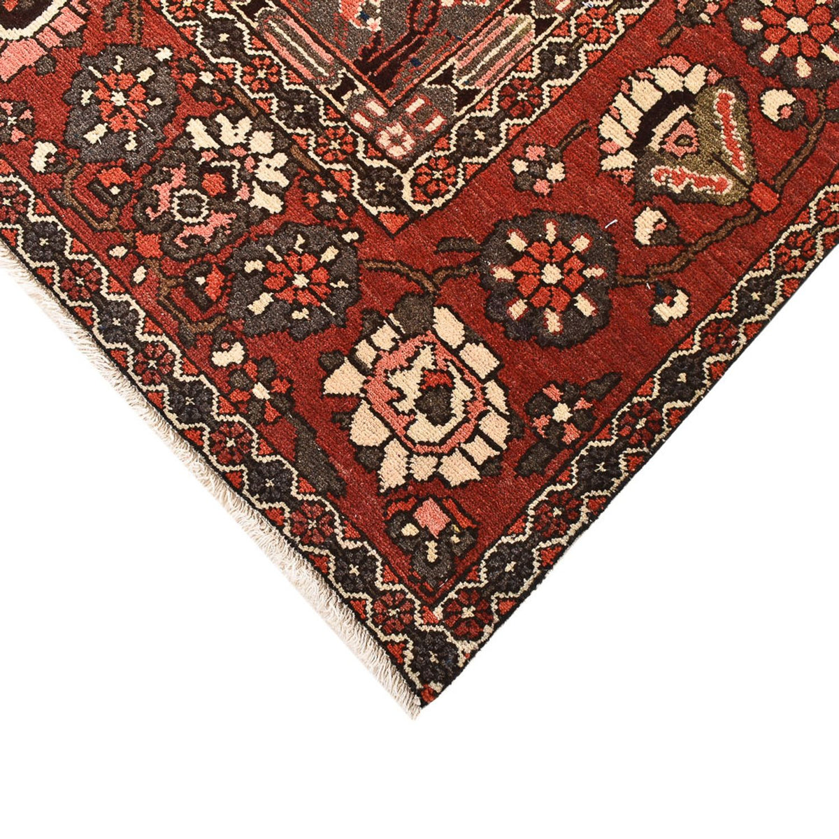 Tapis persan - Nomadic - 297 x 205 cm - rouge foncé
