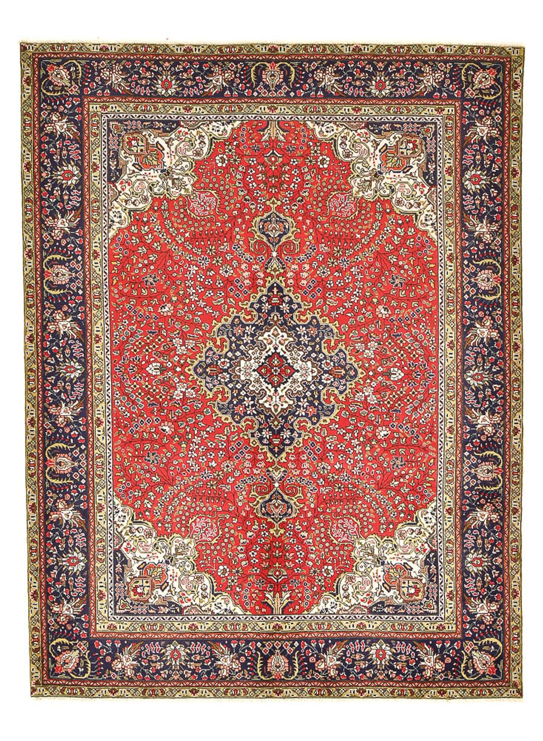 Tapis persan - Tabriz - 275 x 190 cm - rouge