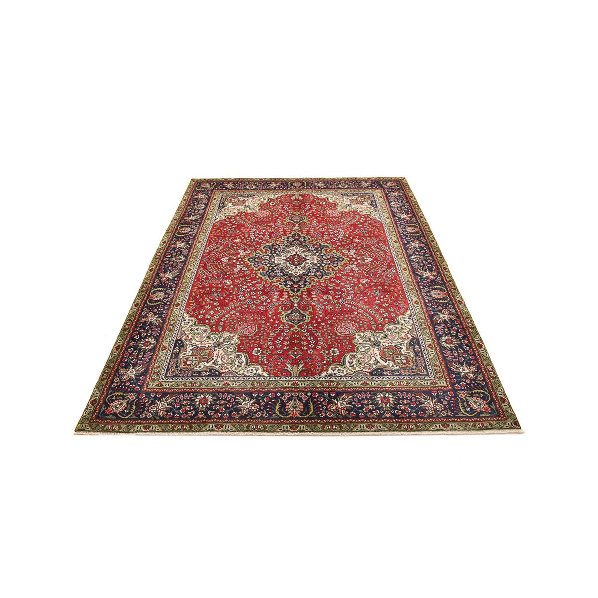 Tapis persan - Tabriz - 275 x 190 cm - rouge