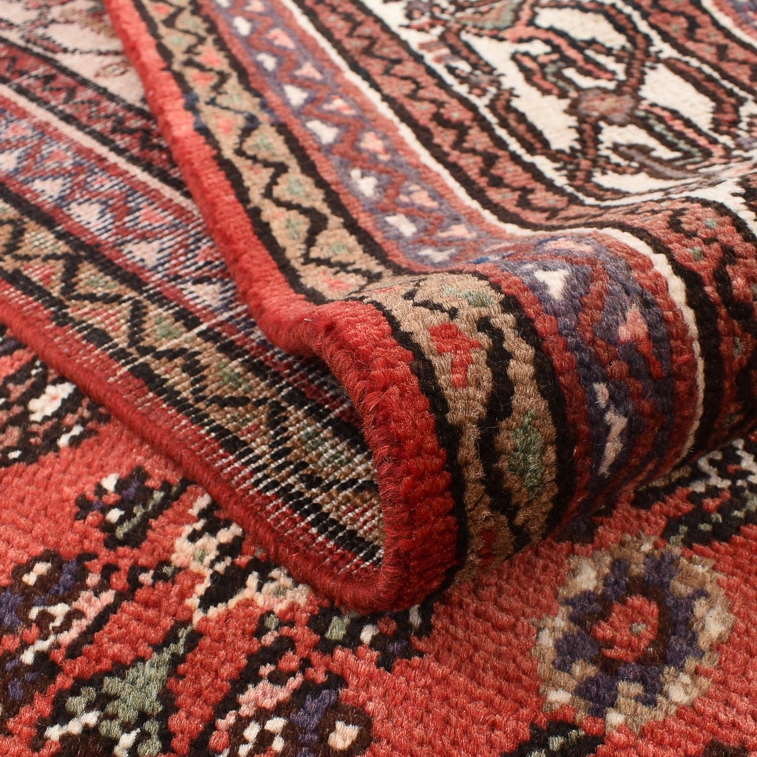 Tapis persan - Nomadic - 307 x 232 cm - rouge clair